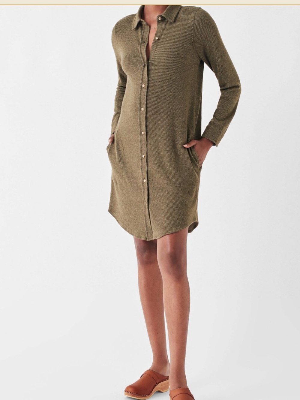 Faherty green Legend dress